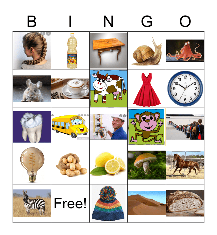 Abeceda Bingo Card