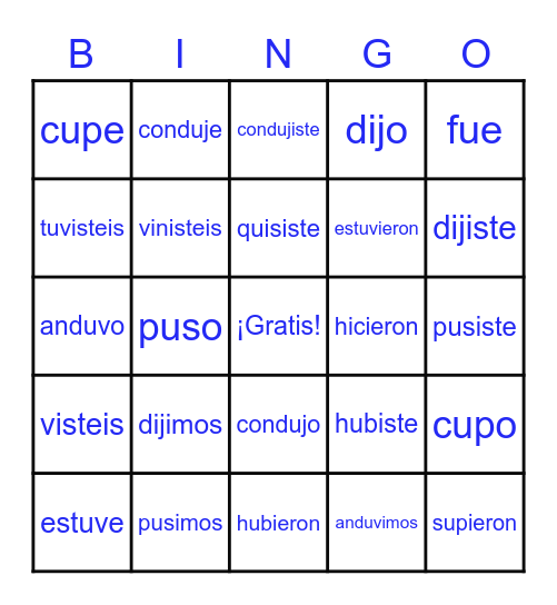 El Pret Rito Bingo Card