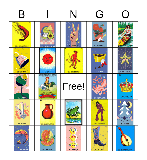 Loteria Bingo Card