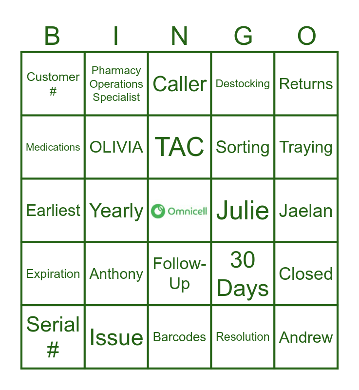 XR2 Best Practices Bingo Card