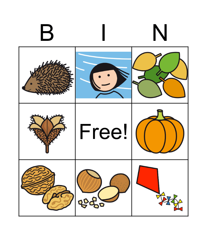 Herbst Bingo Card