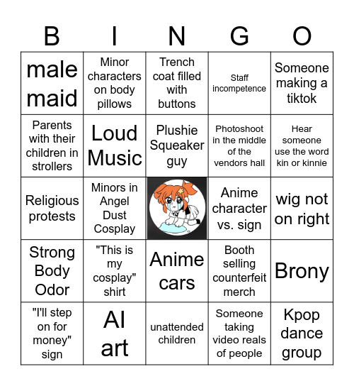 Sac Anime Winter Bingo Card