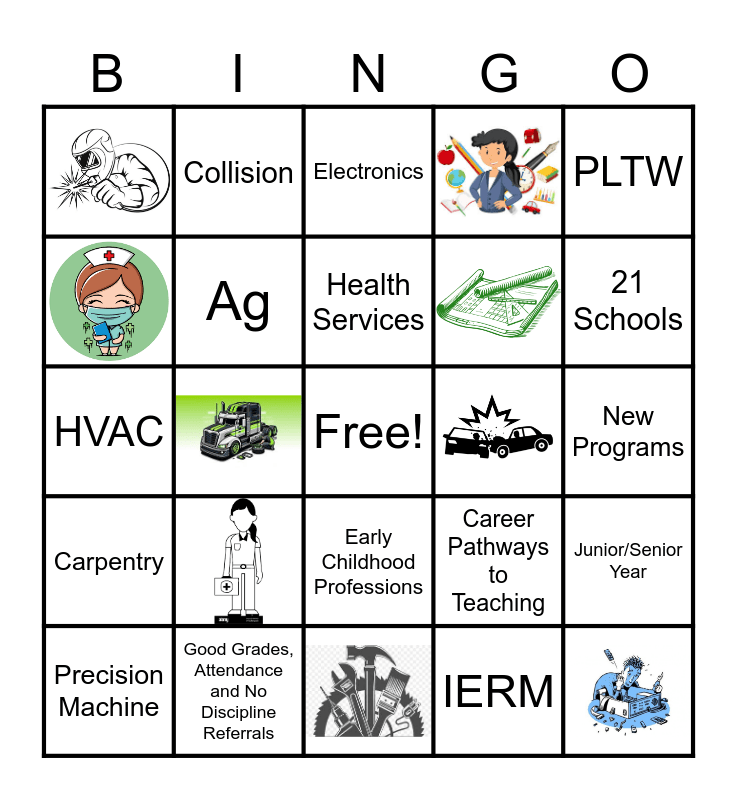 Hillyard Technical Center Bingo Card