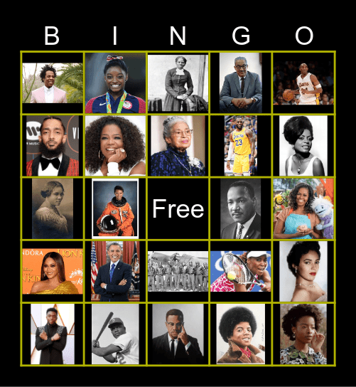 Black History Month Bingo Card