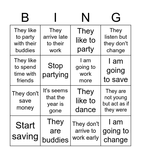 Las Promesas y los Propósitos (esp 1) Bingo Card