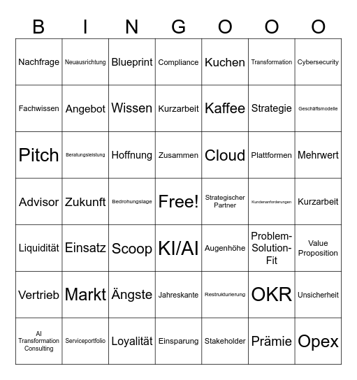 Jupday Bingo Card