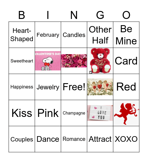 Valentine's Day Bingo Card