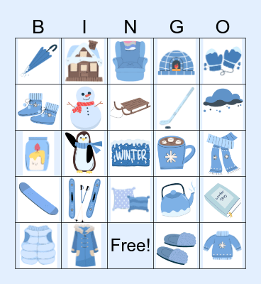 Cold Weather Bingo Card