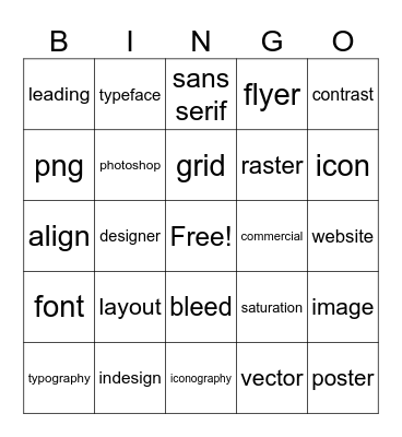 Design Bingo Card