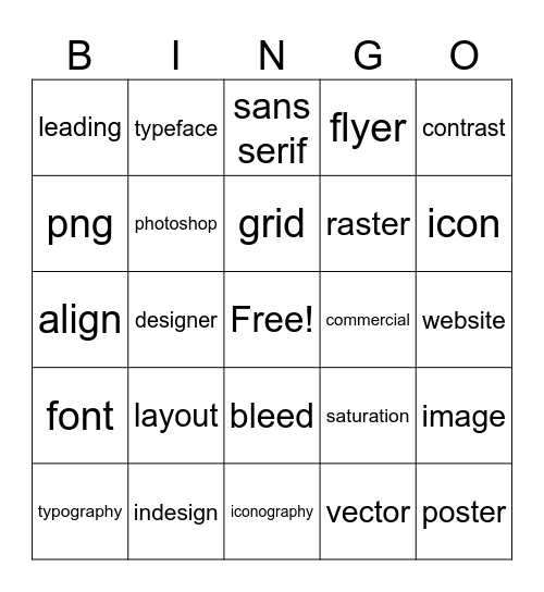 Design Bingo Card