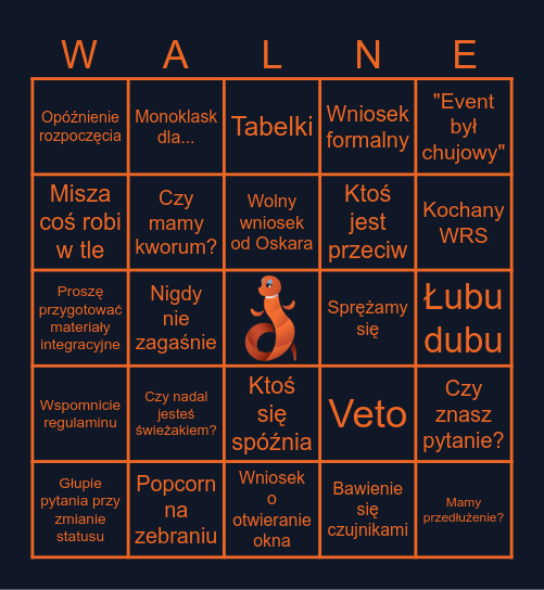 Amplitronowe bingo Card