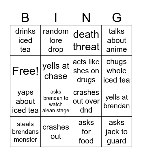 BOMNIE BINGO 2.0 Bingo Card