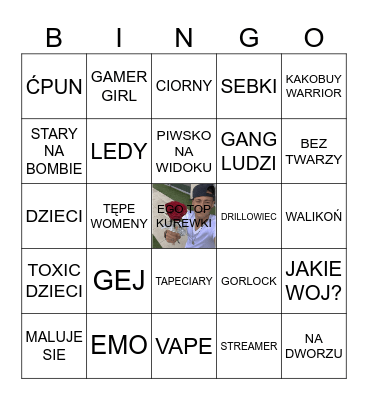 SPIERDOLONE BINGO Card