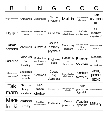Gilowice 22 01 2026 part 2 Bingo Card