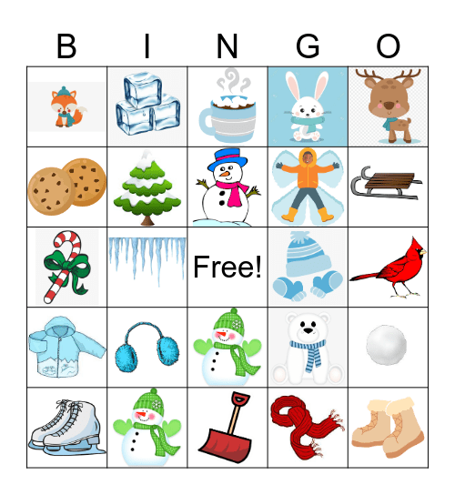 Winter Bingo Card