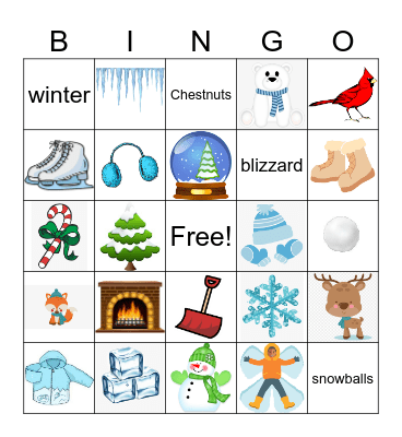Winter Bingo Card