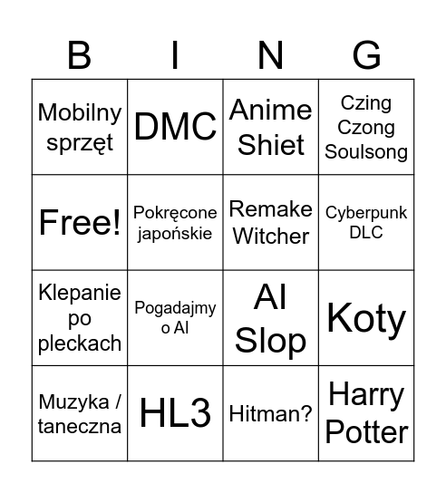Ehhh Bingo Card
