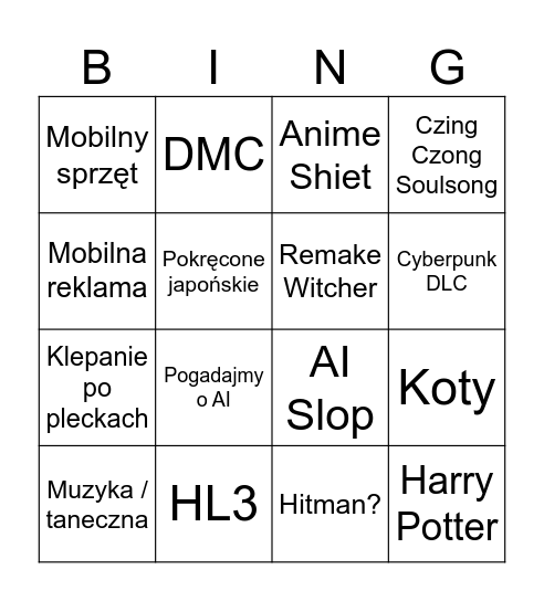 Ehhh Bingo Card