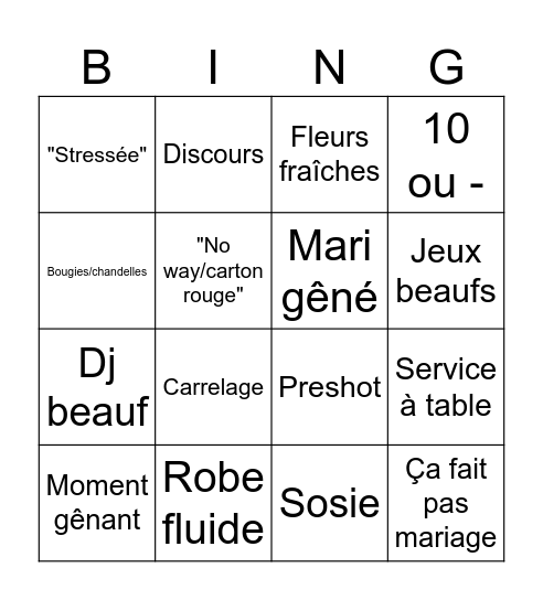 Bingob**ch Bingo Card