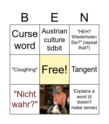 BENNET BINGO Card