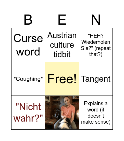 BENNET BINGO Card