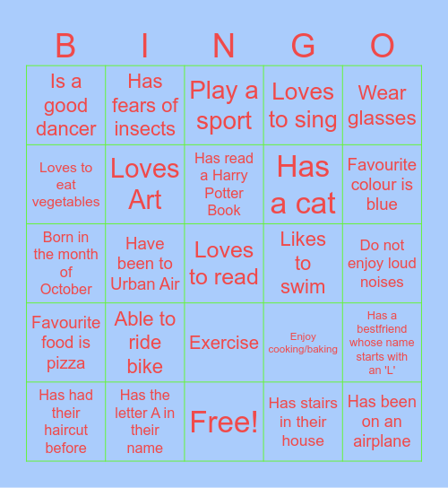 Bingo Card