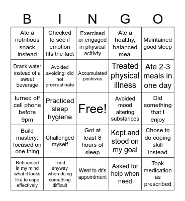 ABC PLEASE Bingo Card