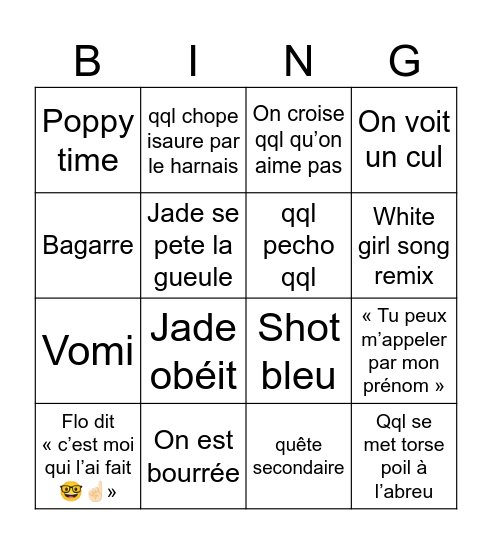 シバリ Bingo Card