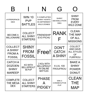 Pokemon ZA Bingo! Bingo Card