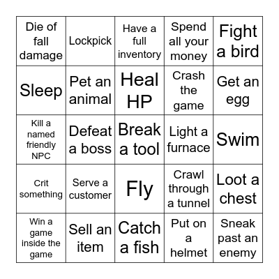Any-Game Lockout Bingo Card