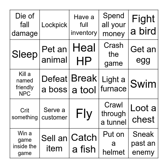Any-Game Lockout Bingo Card