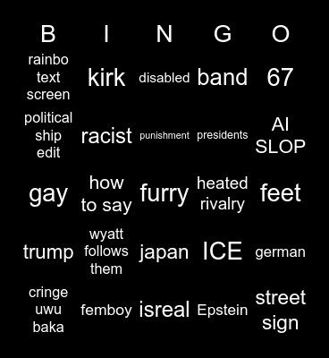 reels bingo Card