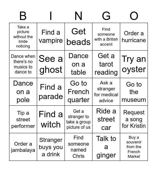 KF’s Bach Bingo Card