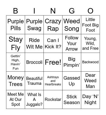 Replay Staff Fav Mary Jane Bingo Card