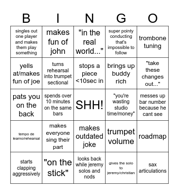 Slack Bingo Card