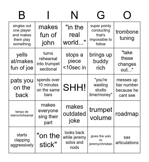 Slack Bingo Card