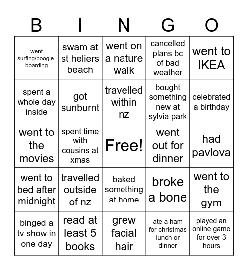back to school bingo Card