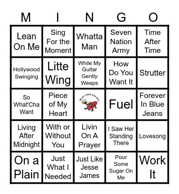 Rock n Roll HOF Hits! Bingo Card