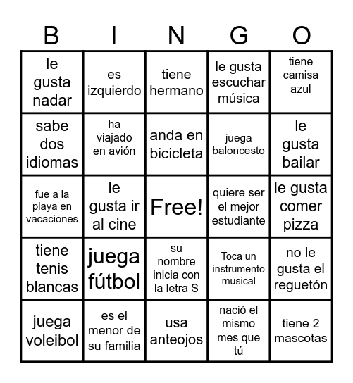 Bingo Card