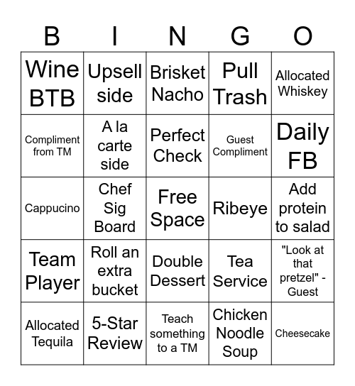 January YP Bingo Card