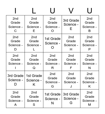 Malcolm's 9/14/24 BINGO Card