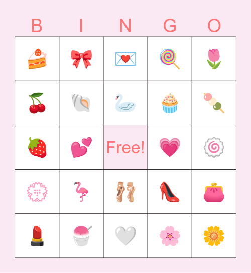𝒢𝒶𝓁𝑒𝓃𝓉𝒾𝓃𝑒𝓈 𝒟𝒶𝓎 Bingo Card
