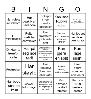 Fraktal Bingo Card