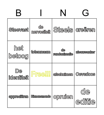 B-B-B-Bingo Card