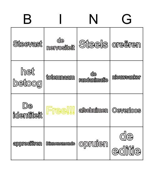 B-B-B-Bingo Card