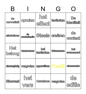 B-B-B-Bingo Card