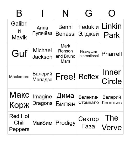 ANTON BINGO Card