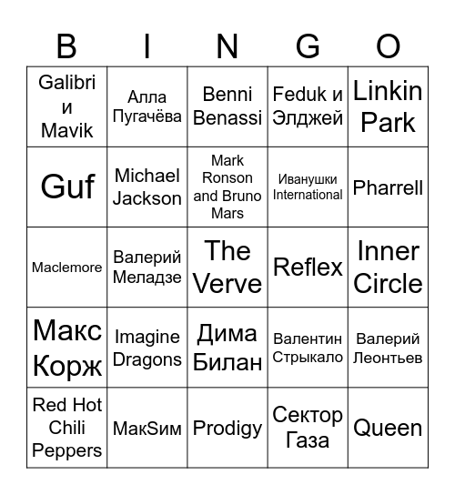 ANTON BINGO Card