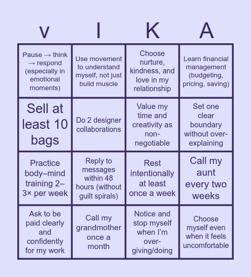 BINGO 2026! (: Bingo Card