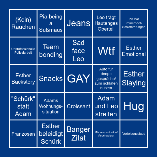 Spatort "Das Böse in dir" Bingo Card